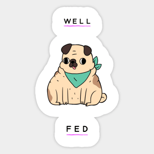 Well Fed Sticker